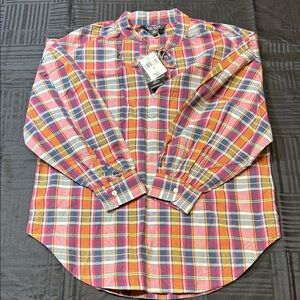 Ralph Lauren Women’s Multi Color Plaid Long Sleeve- Size Small